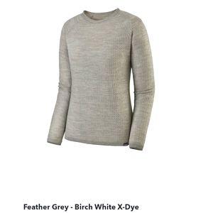 Patagonia Grey Capilene Air Crew Knit Sweater